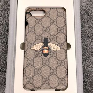 Gucci iPhone 7/8 Bee coated canvas case